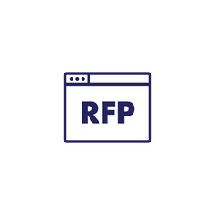 RFP Icon - request for proposal concept or idea