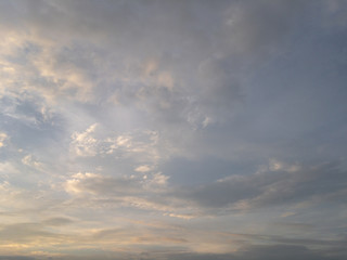 Obraz premium evening sky, sunset, dramatic sky with clouds