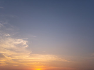 Obraz premium evening sky, sunset, dramatic sky with clouds