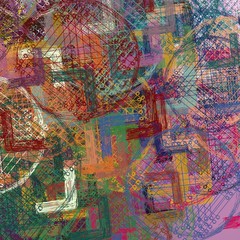Various texture pattern. Colorful wallpaper. 2d illustration.