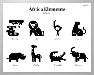 Africa elements Solid pack