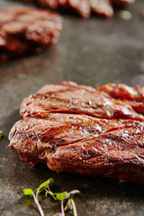 Thick Slices of Hot Grilled Whole Alternative Steak
