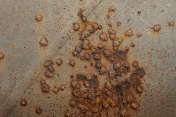 Rust texture small brown rust pockets rusty brown weathered surface