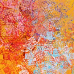 Chaotic various texture. Multiple colors.