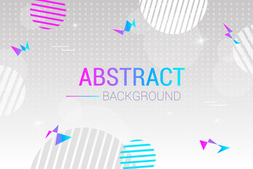 Abstract light vector background with circles. Futuristic design posters with place for text or message. Colorful geometric background for use as a web and application design, banners, posters