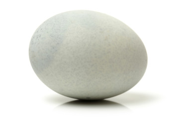 Fototapeta na wymiar preserved duck eggs on white background