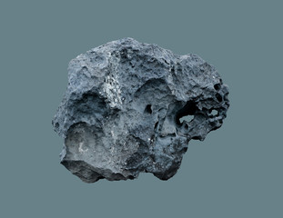 Stone meteorite from space.