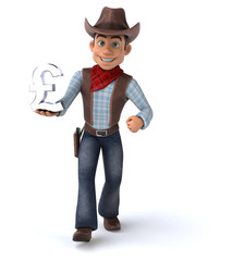 Fun Cowboy - 3D Illustration