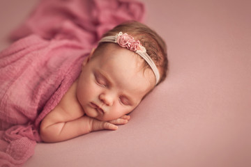 Beautiful newborn baby girl