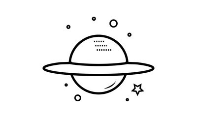 planet vector icon - Vector 