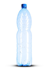 large empty mineral water bottle