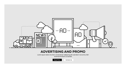 ADVERTISING AND PROMO BANNER CONCEPT