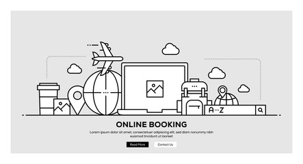 ONLINE BOOKING BANNER CONCEPT