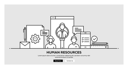 HUMAN RESOURCES BANNER CONCEPT
