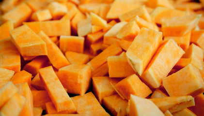 slices of sweet potatoe
