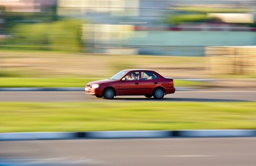 Fototapeta premium car at speed