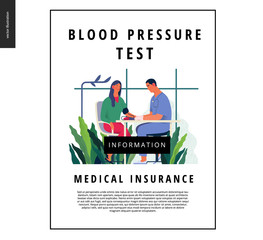 Medical tests template - blood pressure test