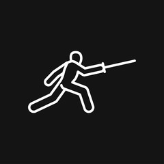 Athlete icon isolated on background vector illustration