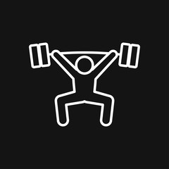 Athlete icon isolated on background vector illustration