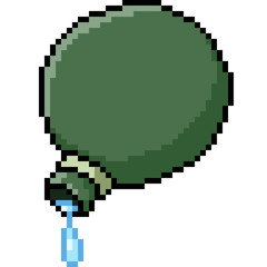 Fototapeta premium vector pixel art water flask