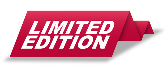 red vector banner limited edition