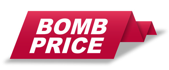 red vector banner bomb price