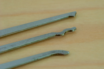 Close up of lock picks