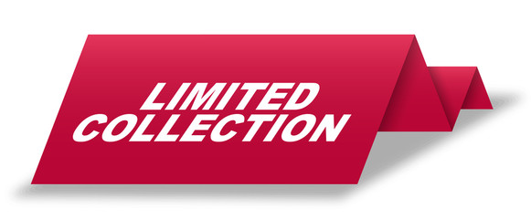 red vector banner limited colection