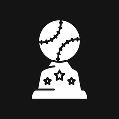 Baseball icon vector. Premium symbol icons. Vector illustration.