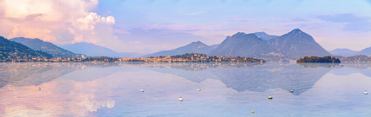 Isola Superiore island on Maggiore Lake, Lombardy, Northern Italy