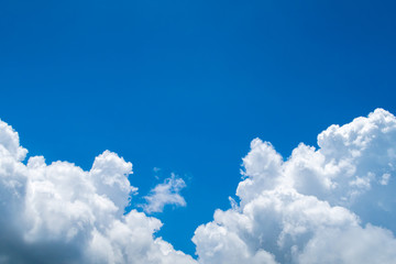 Naklejka na ściany i meble Beautiful Clear Blue Color Clouds In Summer 