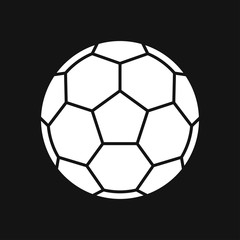 Fototapeta premium Sport ball icon. Flat vector illustration isolated on background