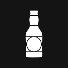 Beer bottle icon vector illustration for web and apps.