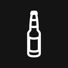Beer bottle icon vector illustration for web and apps.