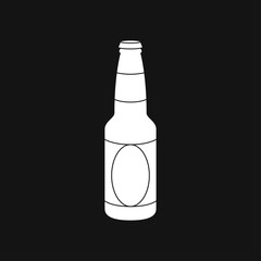 Beer bottle icon vector illustration for web and apps.