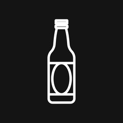 Beer bottle icon vector illustration for web and apps.
