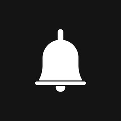 Bell Icon vector in trendy flat style isolated on background.