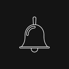 Bell Icon vector in trendy flat style isolated on background.