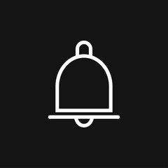 Bell Icon vector in trendy flat style isolated on background.