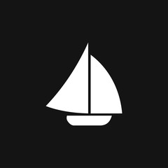 Boat icon vector in trendy flat style isolated on background. Ship transport, boat symbol