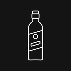 Bottle vector icon, for mobile and web design. Drink Bottle vector graphics