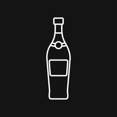 Bottle vector icon, for mobile and web design. Drink Bottle vector graphics