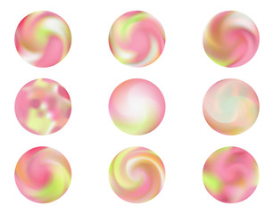 Modern round gradients collection
