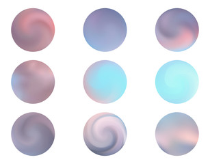 Modern round gradients collection