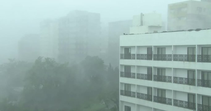 Swirling Wind And Rain In Eye Wall Of Major Hurricane - Megi