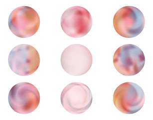 Modern round gradients collection