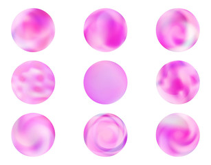 Modern round gradients collection