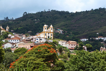 churches between mountains and forests - Ouro Preto - Brazil