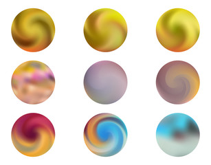 Modern round gradients collection