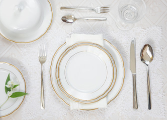 Festive table setting